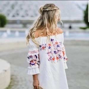 Free People embroidered dress